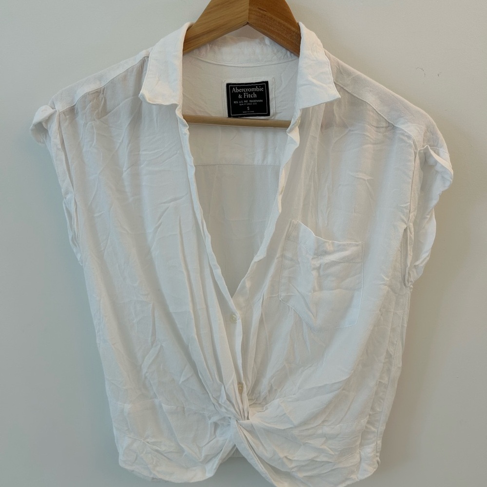 Abercrombie & Fitch White Button Down Shirt